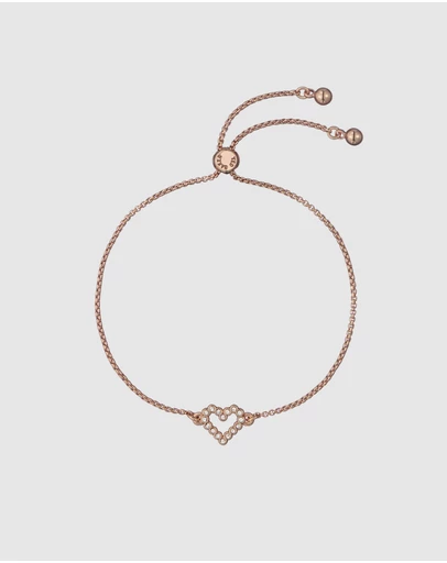 Ted Baker - Amorita Crystal Halo Heart Adjustable Bracelet