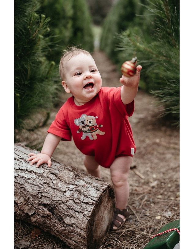 Purebaby - Christmas Hugs Bodysuit-Kids-Babies