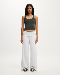 Cotton On - Fold Over Waistband Sweatpant