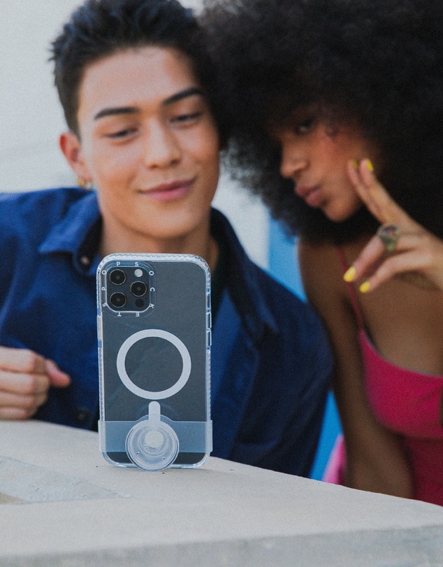 PopSockets - POPCASE MagSafe iPhone 13 Pro Protective Phone Case & Phone Grip Holder