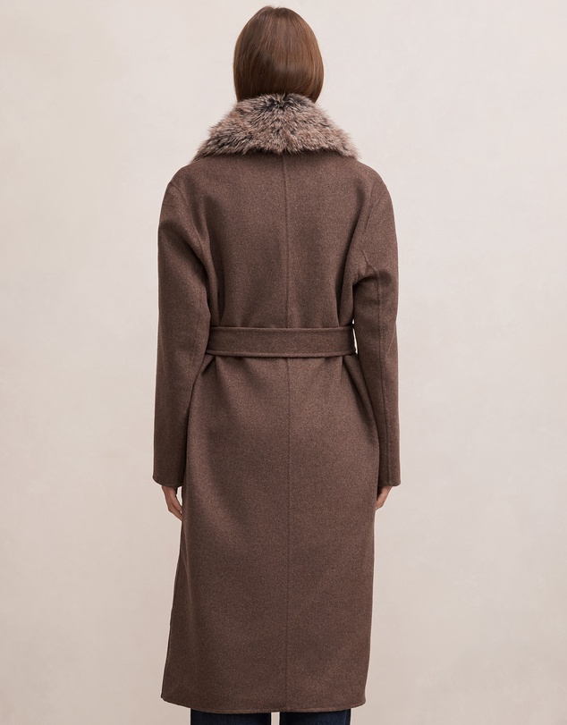 Forever New - Nova Faux Fur Collar Coat