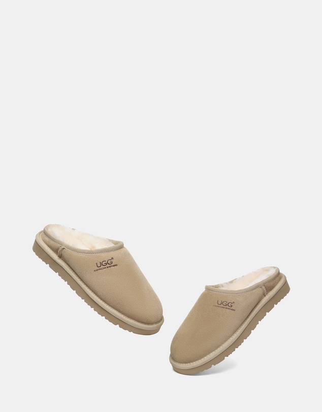 EVERAU - Australian Shepherd Ugg Nano Classic Slipper Cow Suede Upper House Shoes