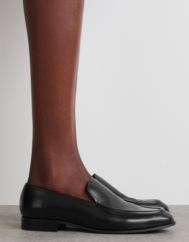 COS - Polished-Leather Loafers - Women's