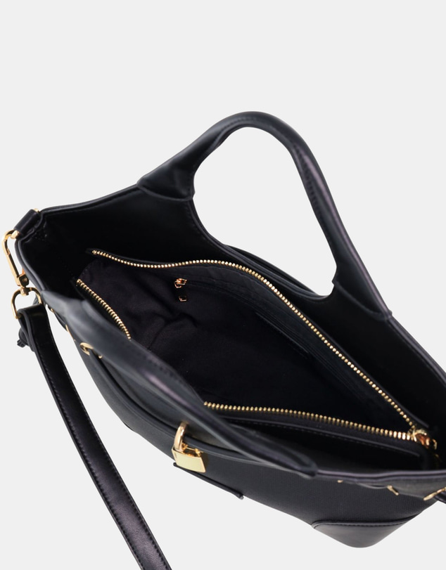Milleni - Milleni Vegan Leather Trim Tote Bag