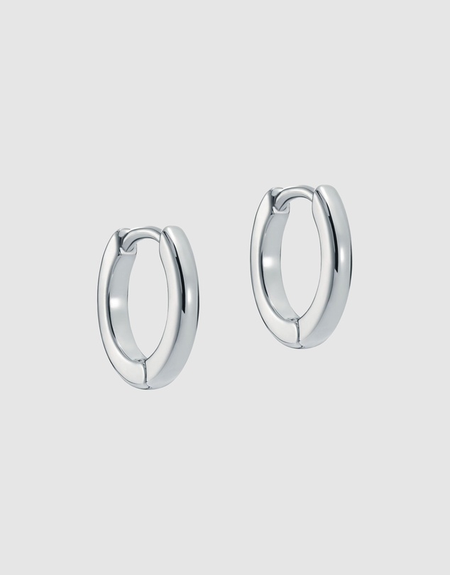 Ted Baker - Crislie Logo Hoop Earrings 12mm