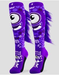 Crazy Skates - Crazy Socks Monster Purple Knee-High Socks