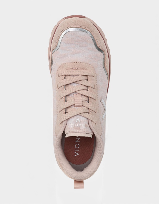 Vionic - Presley Lace-Up Sneaker - Cameo Rose
