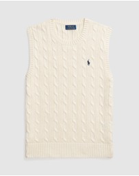 Polo Ralph Lauren - Cable-Knit Cotton Sweater Vest