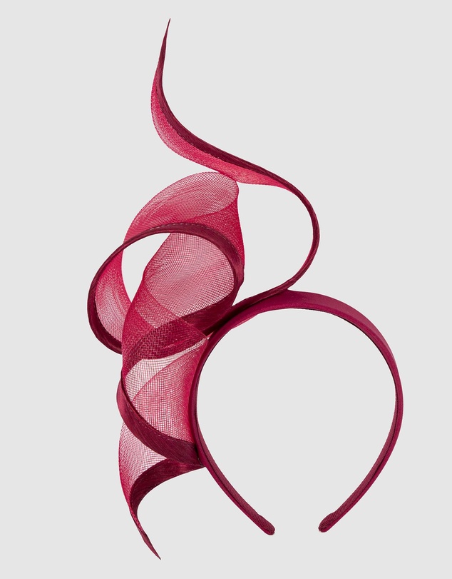 Fillies Collection - Bespoke Burgundy Racing Fascinator