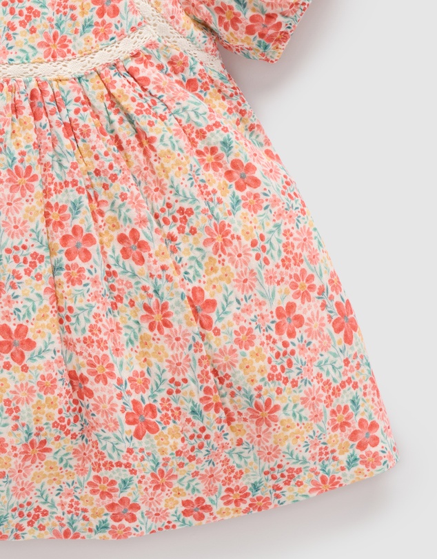 Purebaby - Floral Dress -Kids-Babies