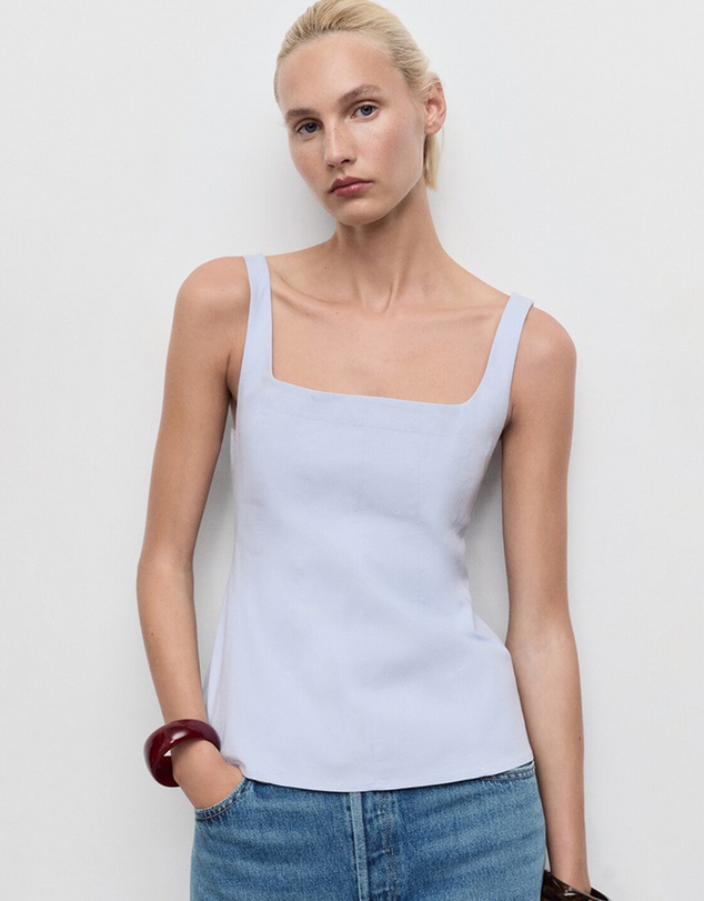 M.N.G - Flared Cotton Top