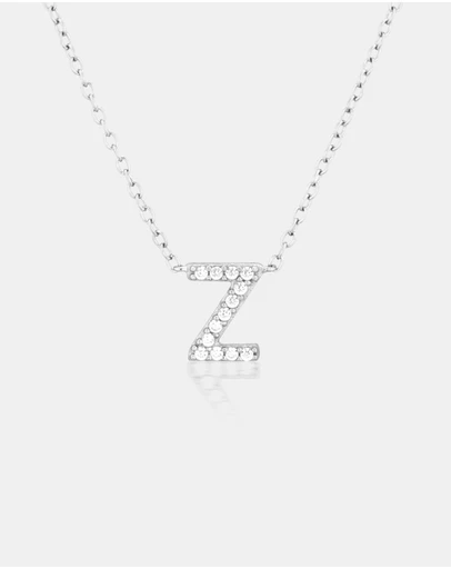 The Silver Collective - A-Z Letter Necklace - Z