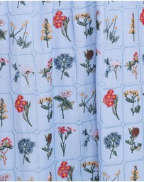 Petal & Pup - Kimora Embroidered Maxi Skirt - Blue Floral