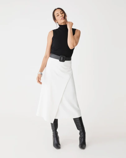 Forcast - Jennifer ALine Faux Wrap Skirt