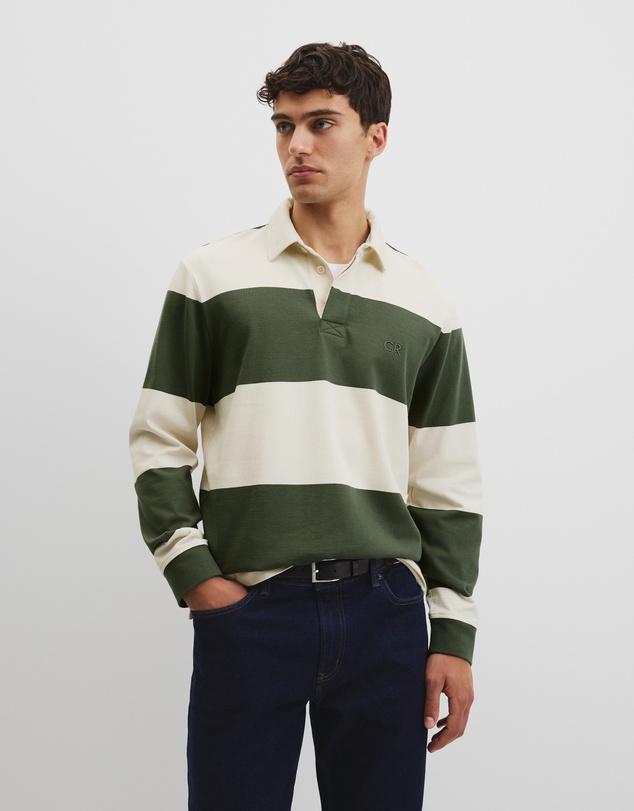 Country Road - Australian Cotton Stripe Rugby Polo