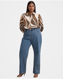 Forever New Curve - Davina Curve Long Sleeves Blouse