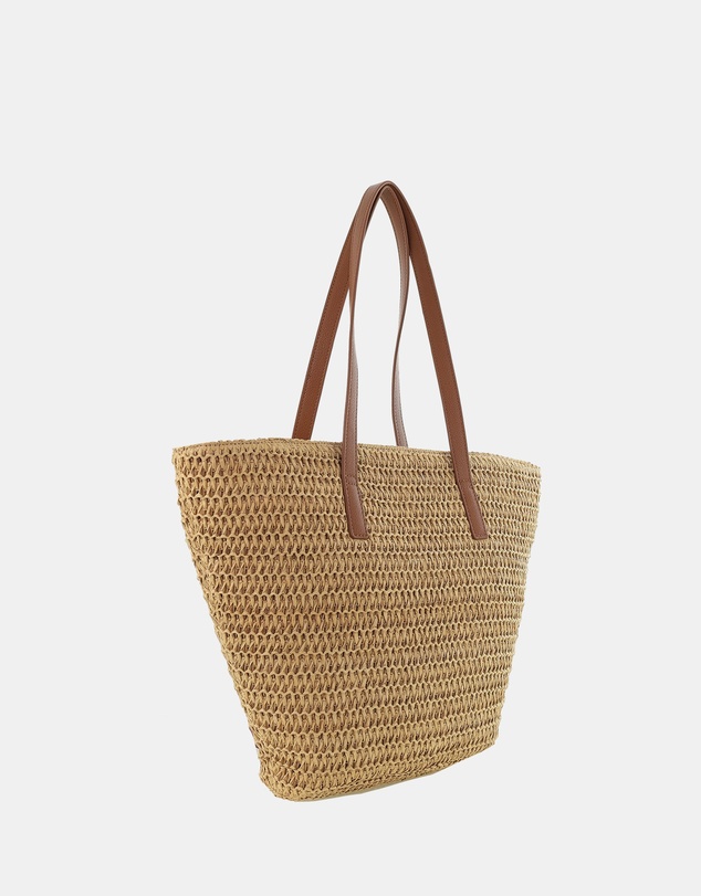 Milleni - Milleni Natural Raffia Straw Tote Bag