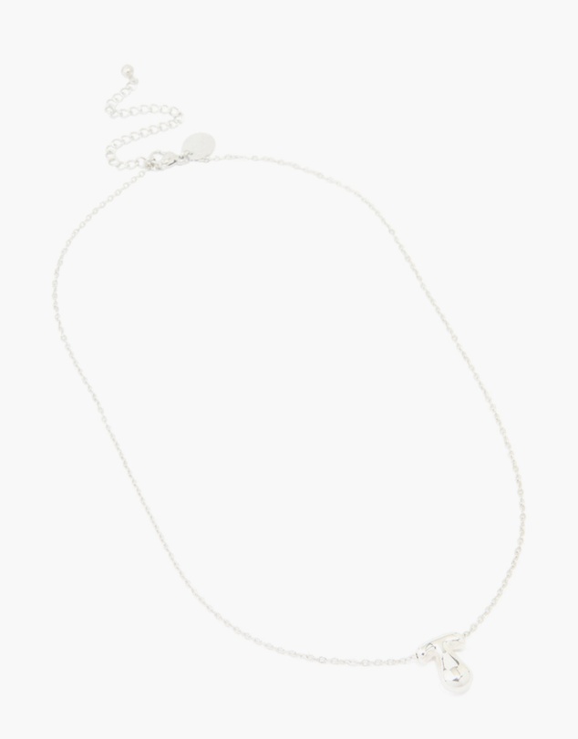 Lovisa - Waterproof Stainless Steel Large Bubble Letter T Necklace