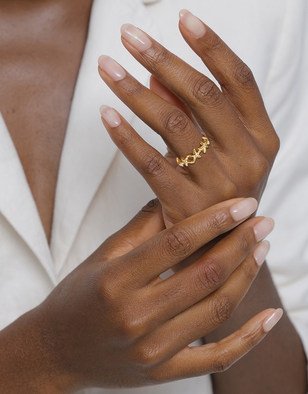Elli Jewelry - Ring Starfish 925 Sterling Silver Gold-Plated