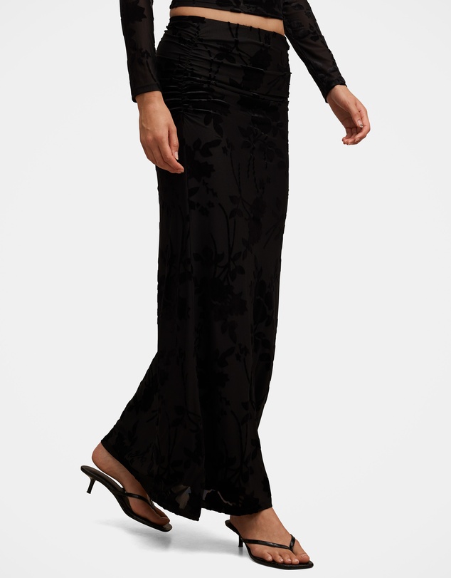 Forever New - Kenzie Mesh Burn Out Skirt