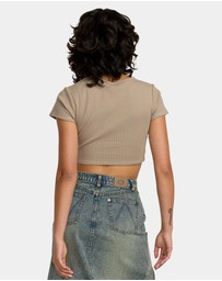 RVCA - Womens Stoned Half T-Shirt