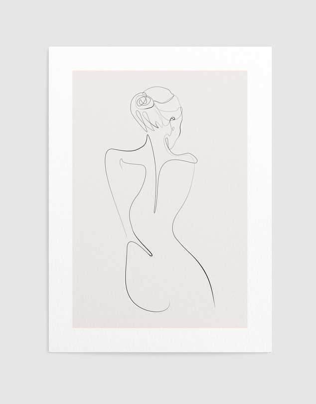 Olive et Oriel - Line Figure I Art Print