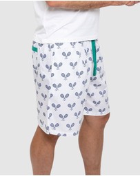 Sant And Abel - Men's Tennis Navy Sleep Shorts