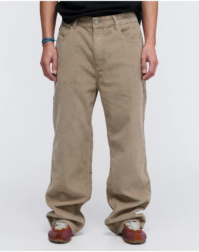 PSEUSHI - Standard Cut Cotton Corduroy Jeans