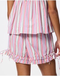 Damson Madder - Mafalda Frilly Tie Bloomers
