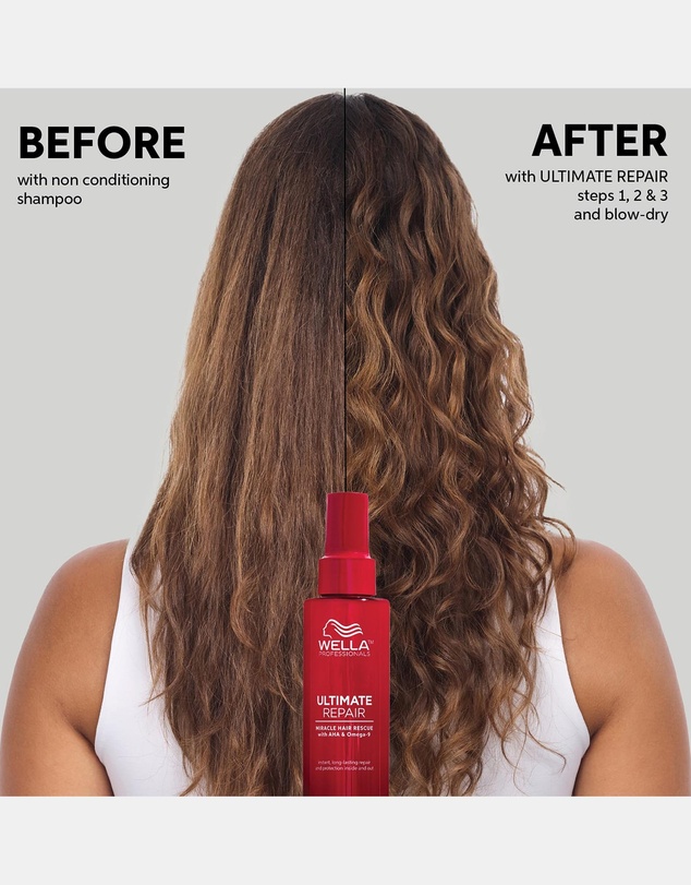 Wella - Wella Professionals Ultimate Repair Trio Set - Shampoo 250ml, Mask 150ml, Miracle Hair Rescue 30ml - Limited Edition