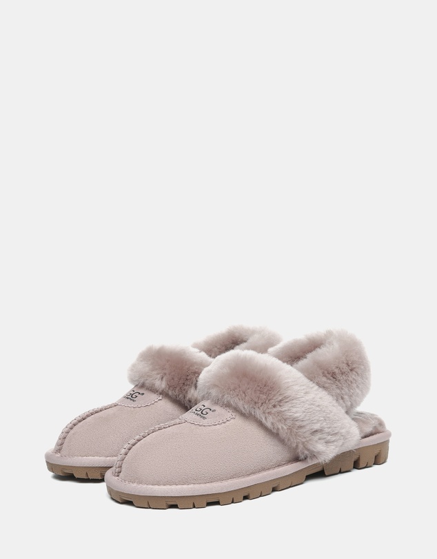 EVERAU - Australian Shepherd Ugg Waffle Fluffy Double Faced Sheepskin Upper House Shoes