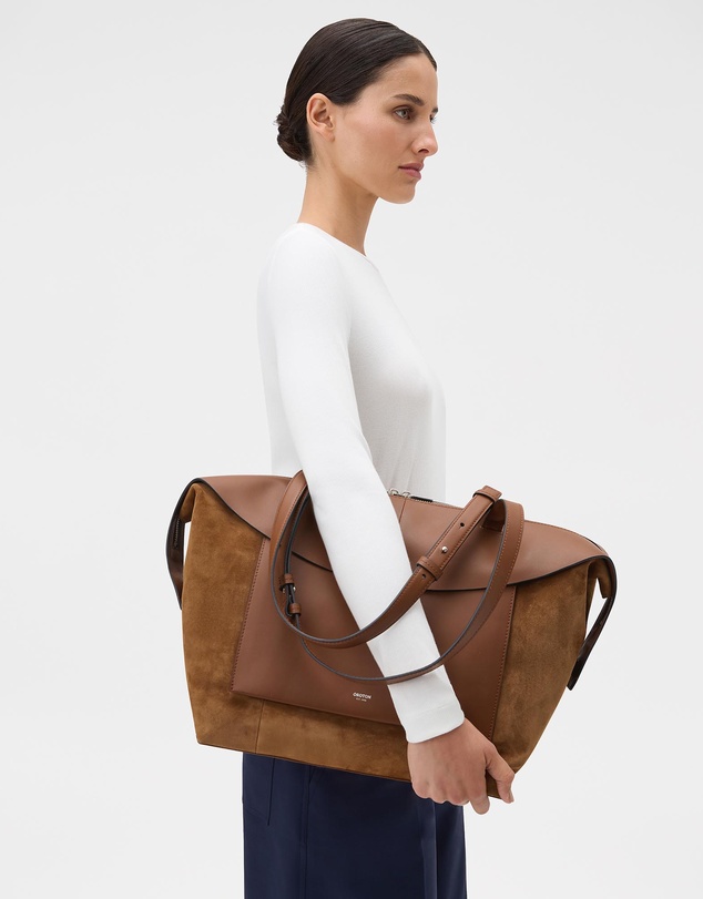 Oroton - Mica Medium Tote Suede Bag