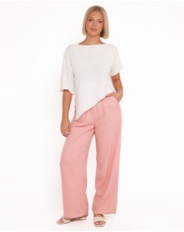 Petal & Pup - Dean Linen Pants - Light Pink