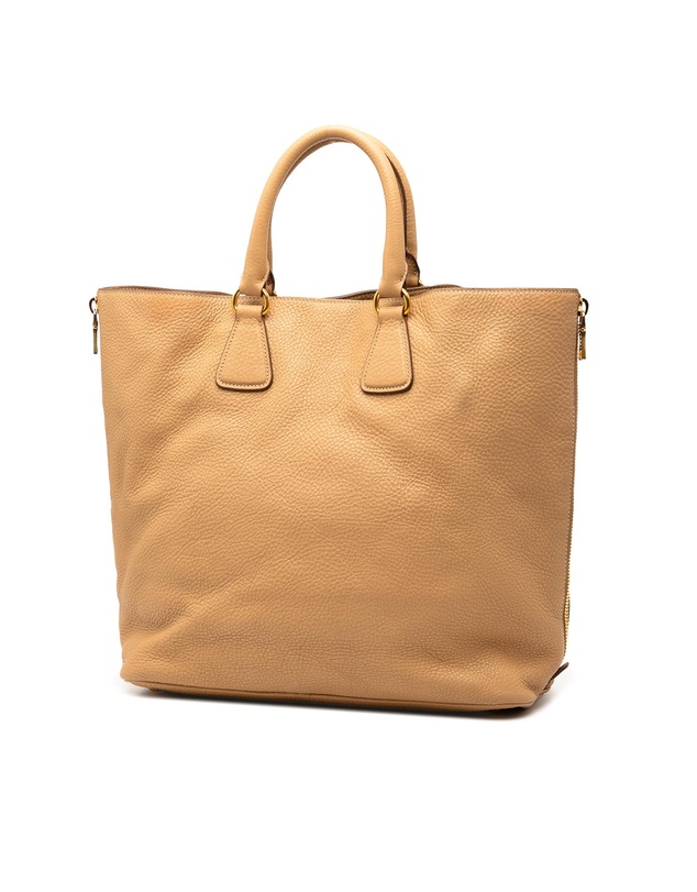 Pre-Loved by Azura Reborn - Pre-Loved Vitello Daino Side Zip Convertible Tote