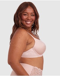 Bras N Things - Body Bliss Lace Full Cup Bra - Blush Pink