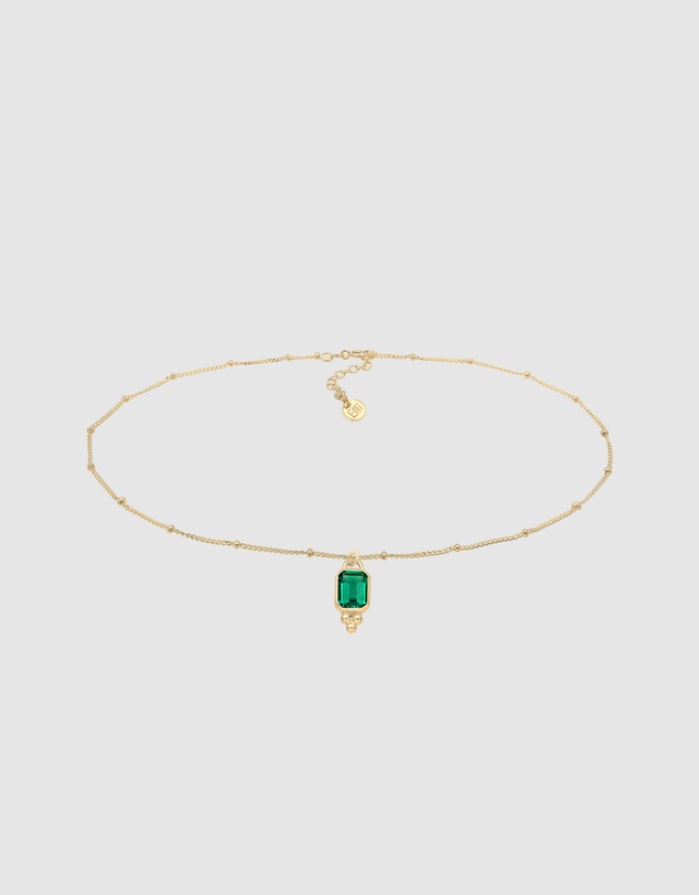 Elli Jewelry - Quartz Necklace in Gold-Plated 925 Silver