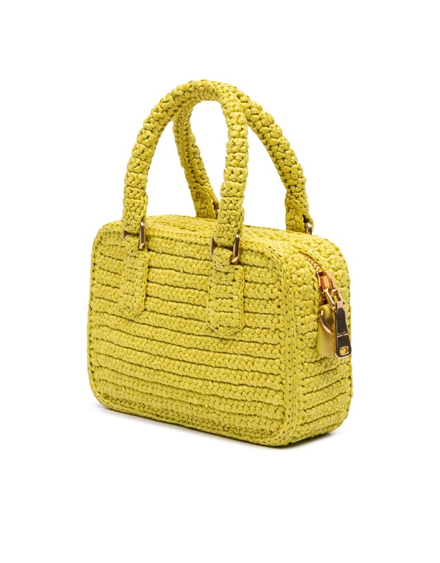 Pre-Loved by Azura Reborn - Pre-Loved Raffia Crochet Arcadie Top Handle Bag