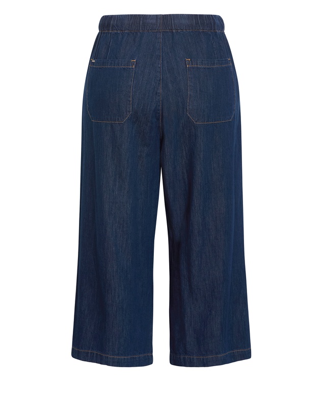 City Chic - Plus size Tiana Cotton Denim Crop Pant - dark wash