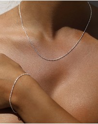 SAINT VALENTINE - Dash Dot Chain Bracelet - Silver