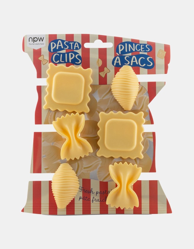 NPW - Pasta Bag Clips Italian Summer Set of 6