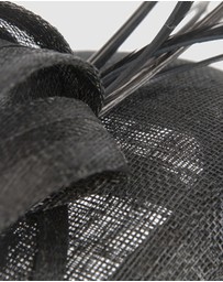 Max Alexander - Pillbox Black Racing Fascinator