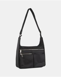 Pierre Cardin - Pierre Cardin Nylon Anti-Theft Cross Body Bag