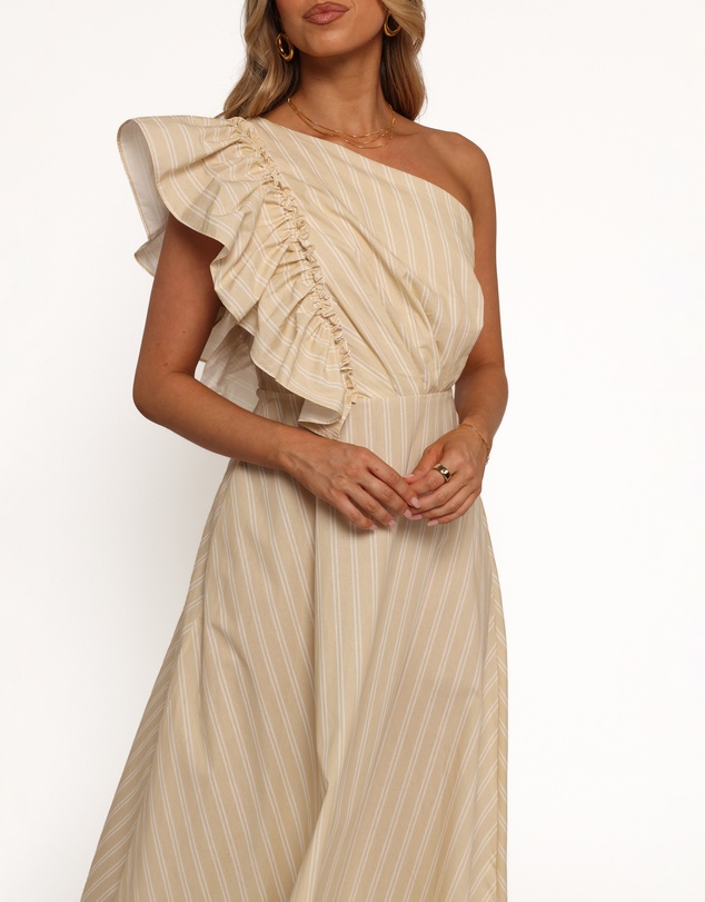 Petal & Pup - Meggy Maxi Dress - Sand/White