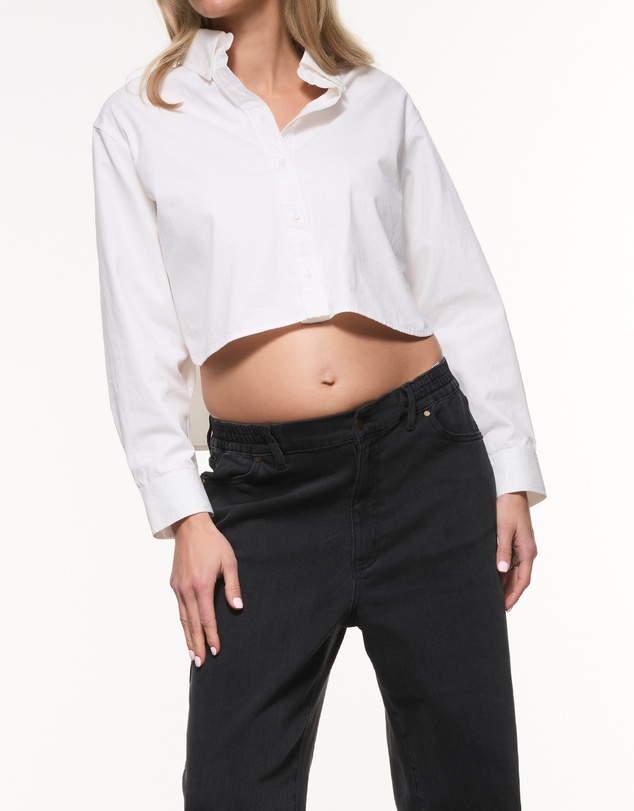 Soon Maternity - Loren Cropped Shirt
