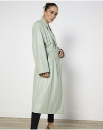 Cirkular - Pre-Loved - Source Unknown Faux Leather Trench