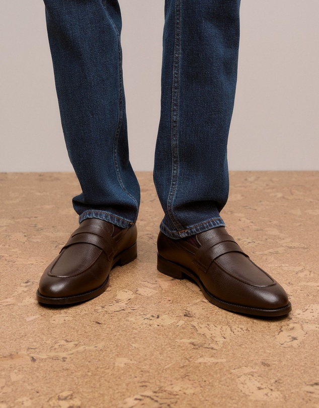 Trenery - Umber Saddle Loafer in Espresso