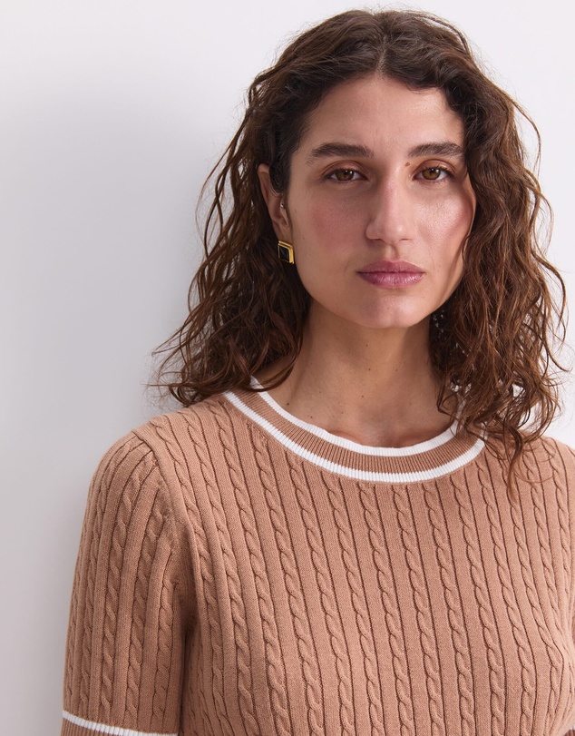 Sportscraft - Elka Cable Short Sleeve Knit