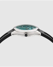 Aston Martin - HDL Podium Green Stainless Steel Black Silicone Strap Watch