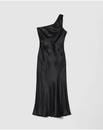 & Other Stories - One-Shoulder Satin Midi Dress