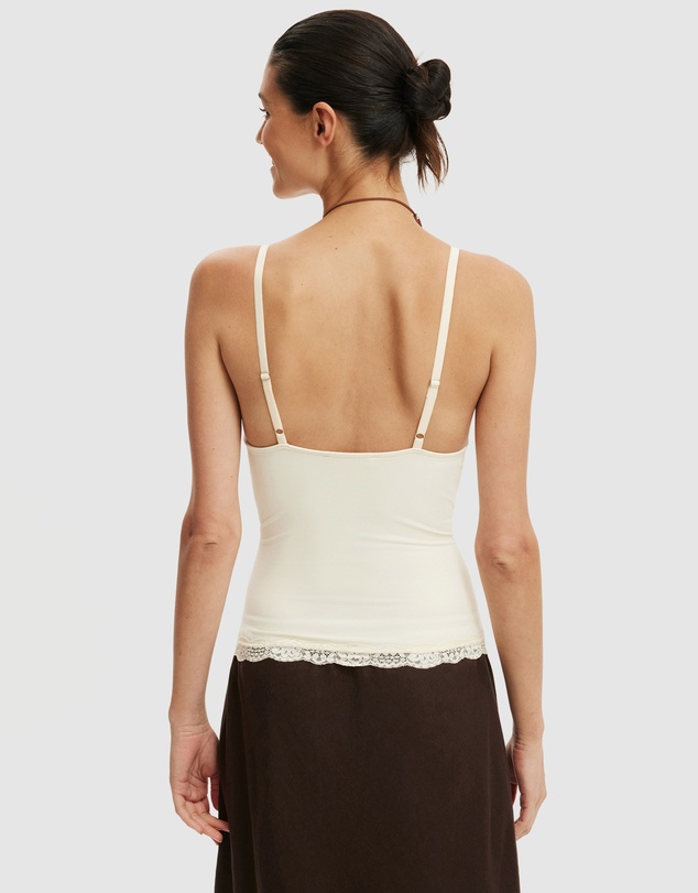 Cotton On - Hold Me Lace Trim Cami